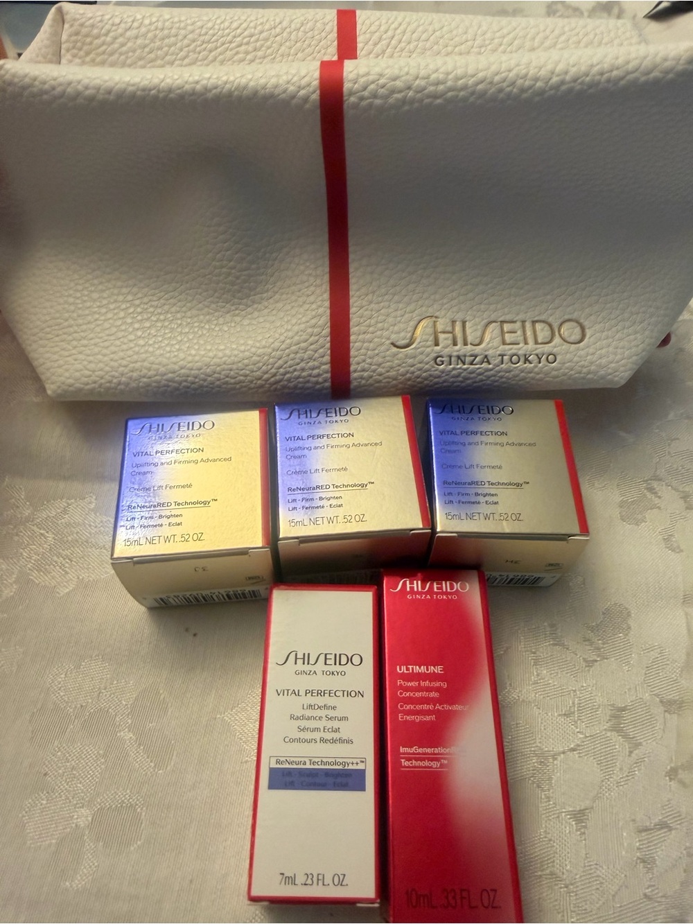 Shiseido Skincare Gift Set with Travel Pouch